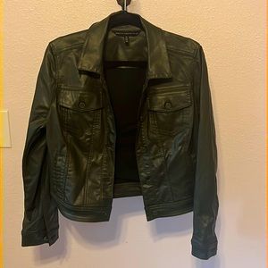 White House Black Market coated denim jacket